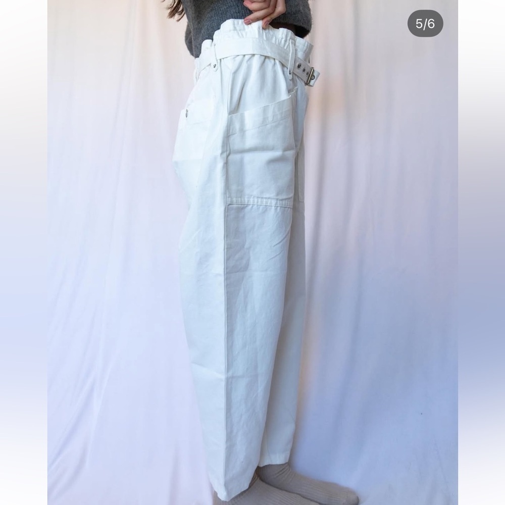 Banana Republic White Cargo Pants - Picture 2 of 6